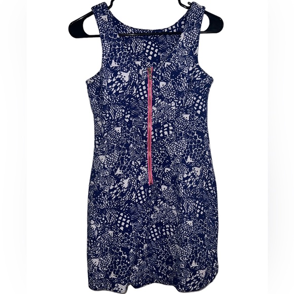 Lilly Pulitzer for Target Sleeveless Blue and White Dress Upstream Koi Pattern - Picture 2 of 14